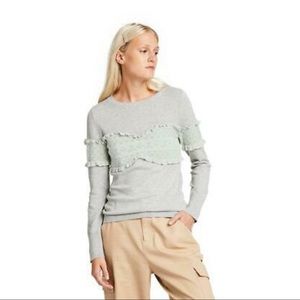 NWT Sandy Liang for Target Gray Sweater Size M